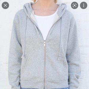 Grey Brandy Melville Zip up SMALL/MEDIUM